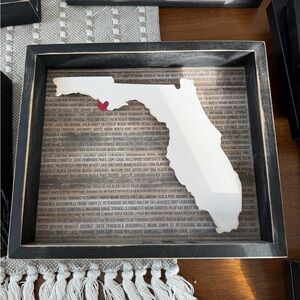 Primitives by Kathy Black and White Florida Shadow Box